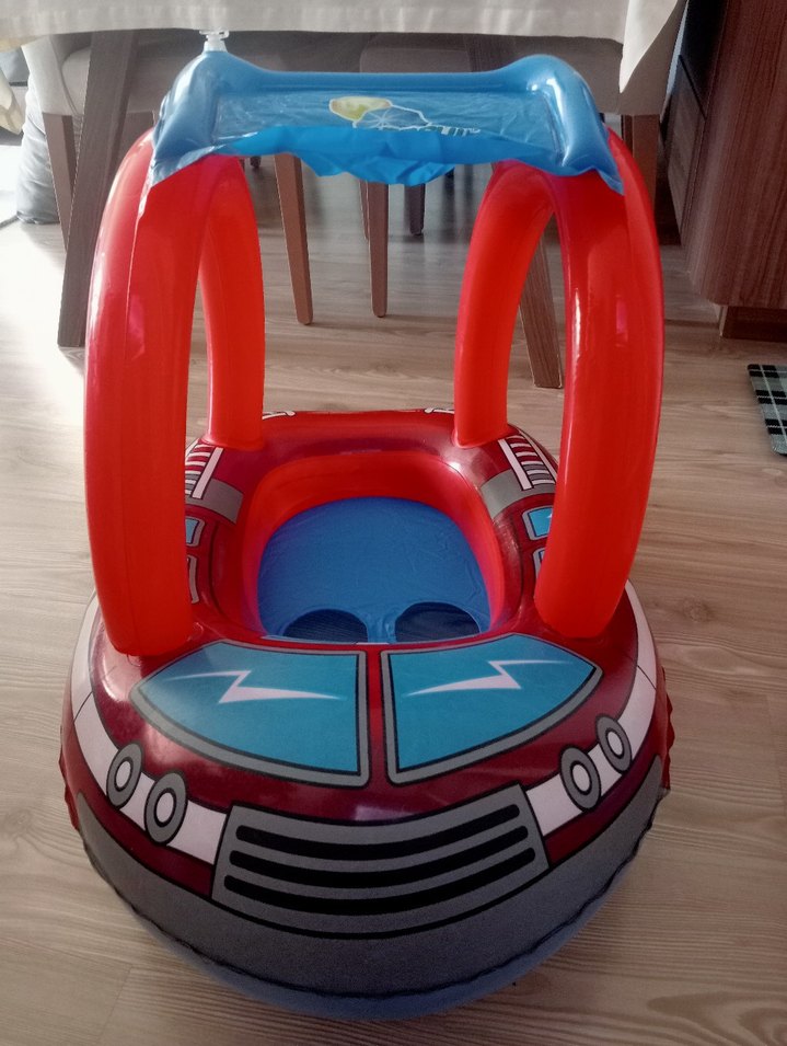 Çocuklar için Renkli Şişme Yüzme Simidi - Görsel 2