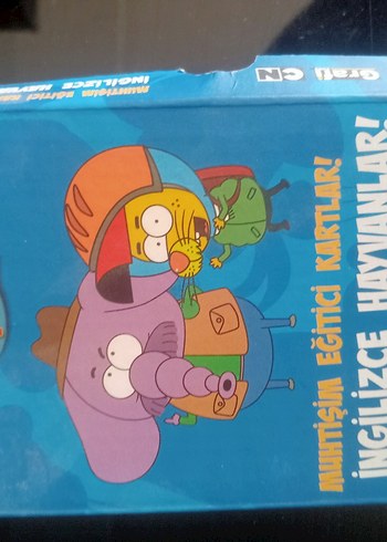 İngilizce öğretici hayvan kartlari