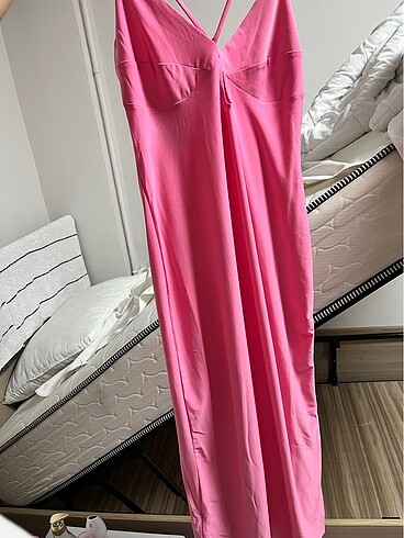 Mango Pembe Elbise