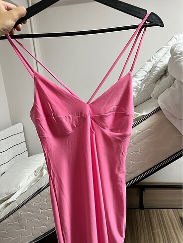 xs Beden Mango Pembe Elbise