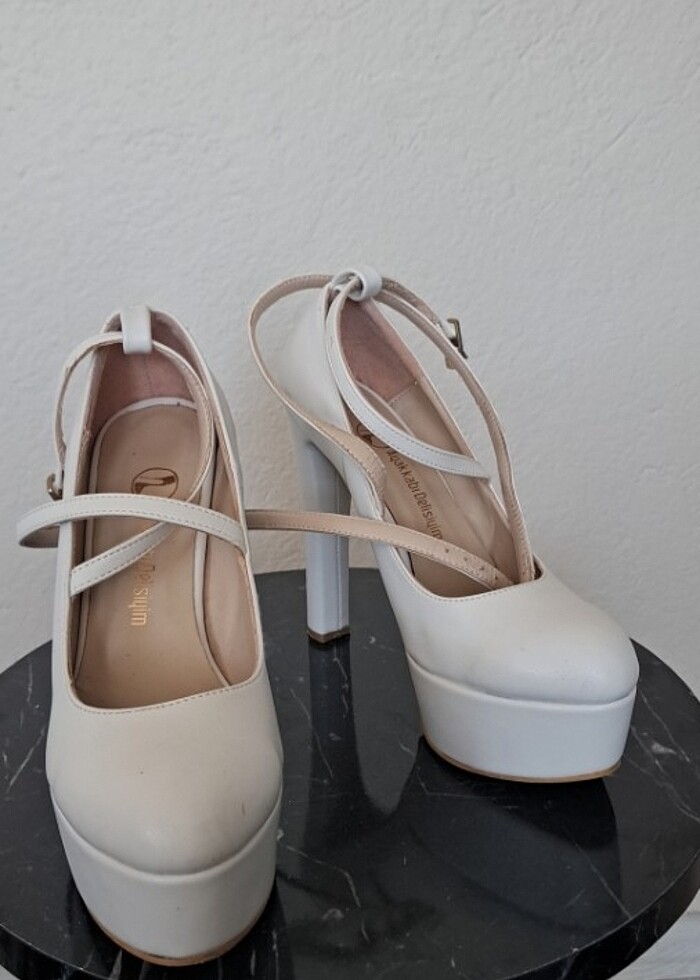 38 numara 14 santim gelin ayakkabısı - Görsel 2