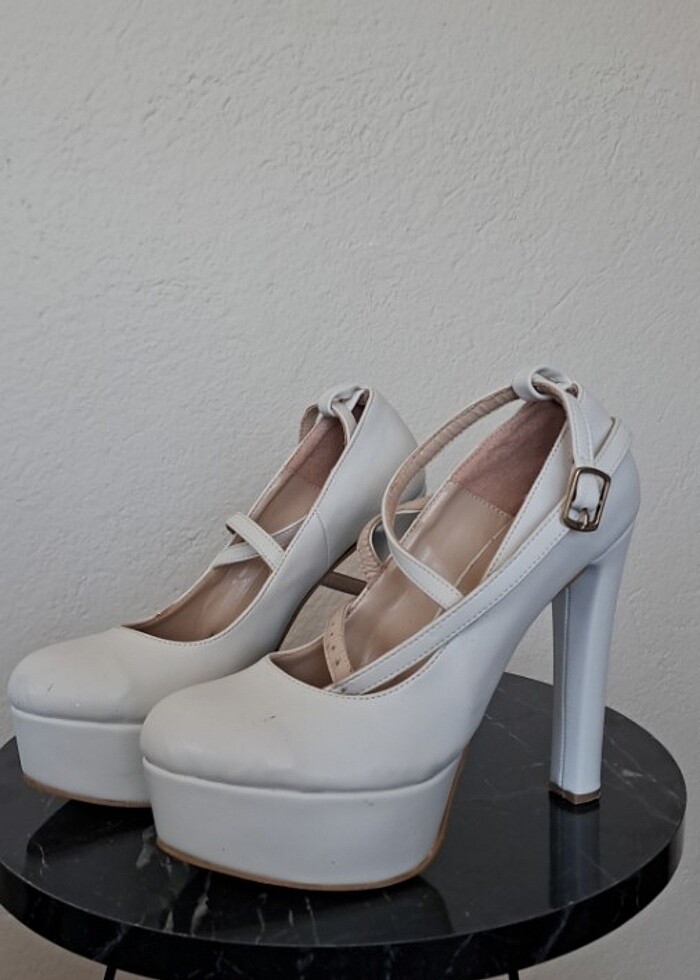 38 numara 14 santim gelin ayakkabısı - Görsel 3