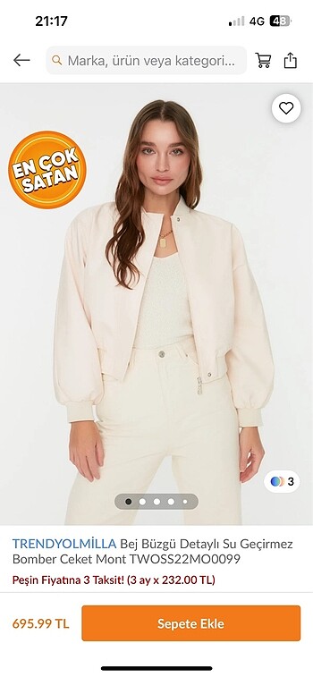 Trendyol & Milla Bomber ceket