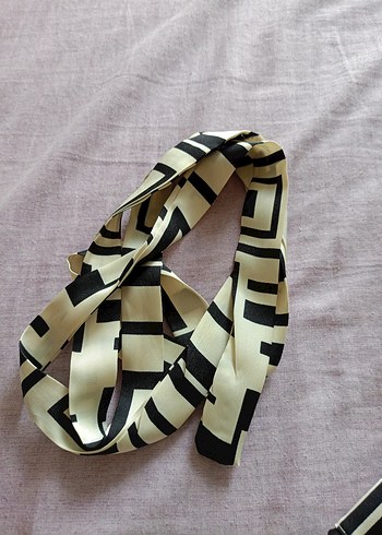 Desenli Uzun Beyaz Gri Kadın Elbise - Görsel 6