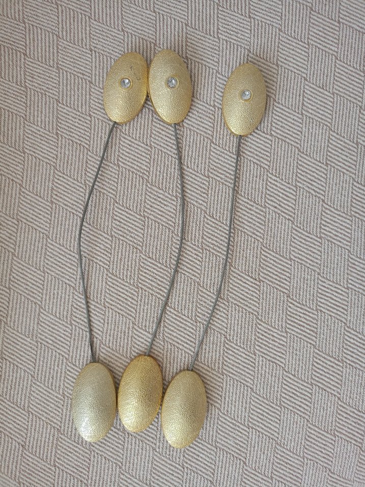 Altın Renkli Elastik mıknatıslı perde tutma aparatı - Görsel 4