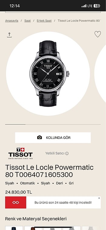 Tissot Tissot saat