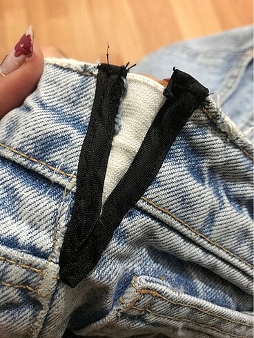 40 Beden mavi Renk Zara kot pantolon