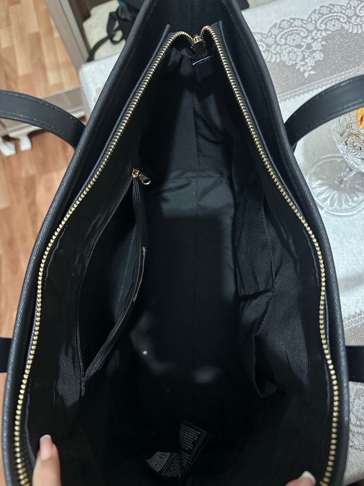 H&M Klasik Siyah Deri Kadın Çanta - Görsel 3