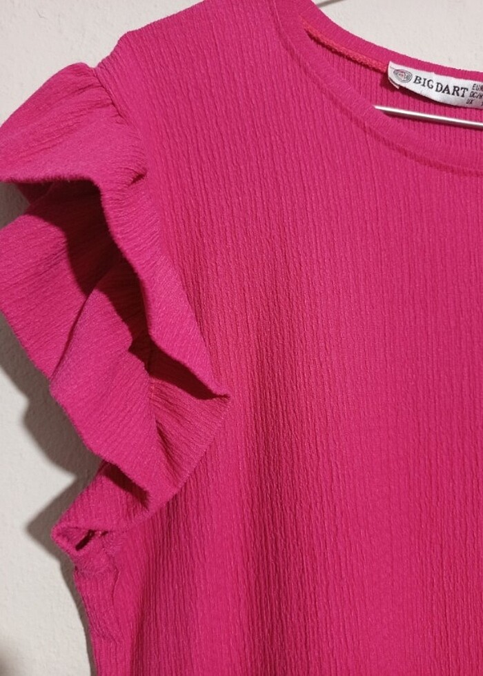 Likralı pembe elbise - Görsel 3