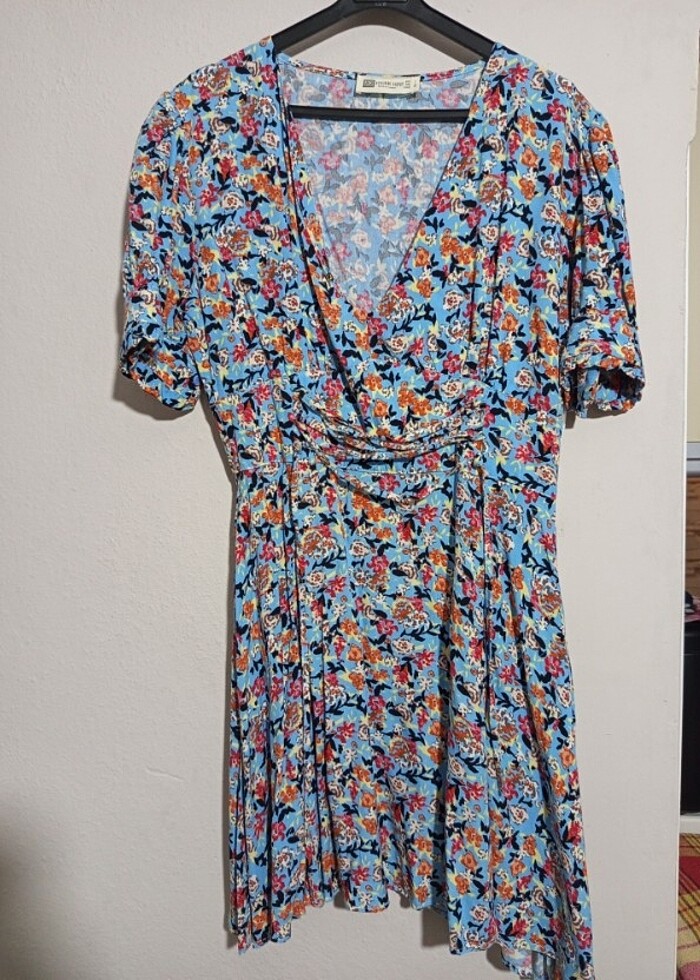 Yan fermuarlı baharlık elbise - Görsel 3