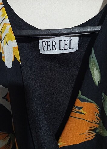 Bel büzgülü Çiçekli şifon elbise - Görsel 3