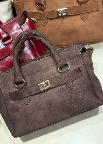 Bordo deri çanta - Görsel 2