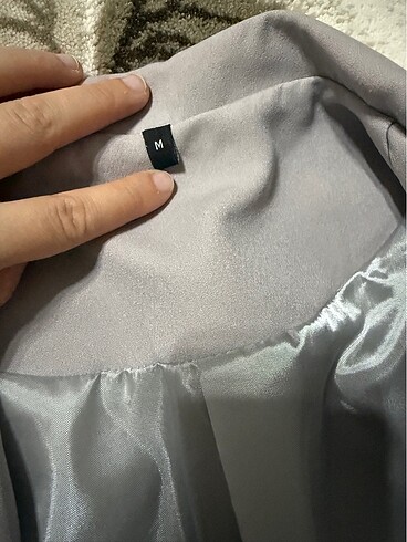 m Beden gri Renk Gri Blazer Ceket