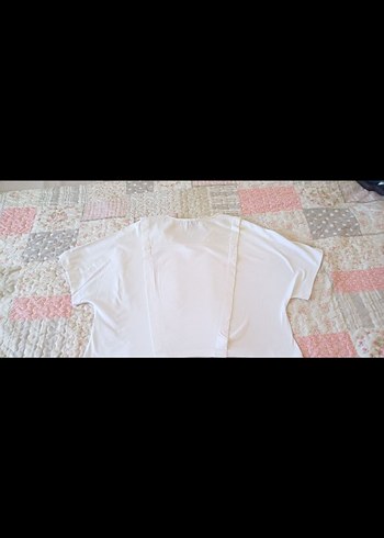 IPEKYOL Düğmeli Kısa Kollu Beyaz Hamile Bluzu - Görsel 3