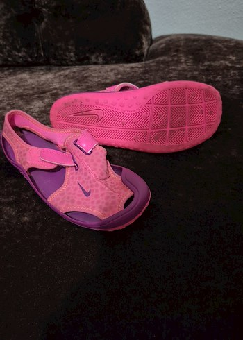 Kız Çocuk Pembe Velcro Bantlı Sandalet - Görsel 3