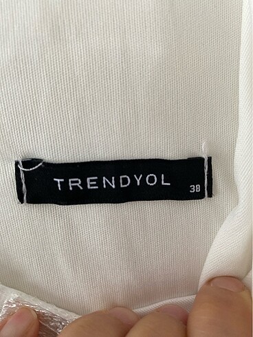 m Beden Trendyol beyaZ elbise