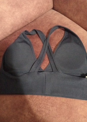 Gri Spor Sütyeni Çapraz Askılı - Görsel 3