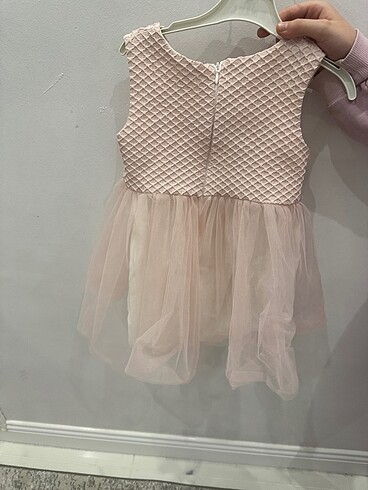 PUDRA CEKETLİ TÜLLÜ 4 YAŞ ELBİSE - Görsel 6