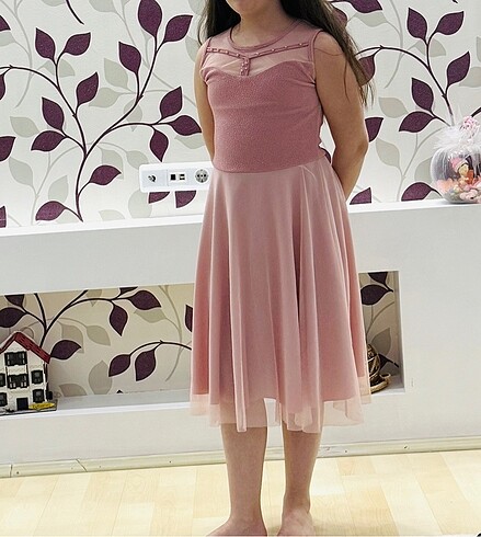 PUDRA 13-14 YAŞ UZUN ELBİSE - Görsel 5