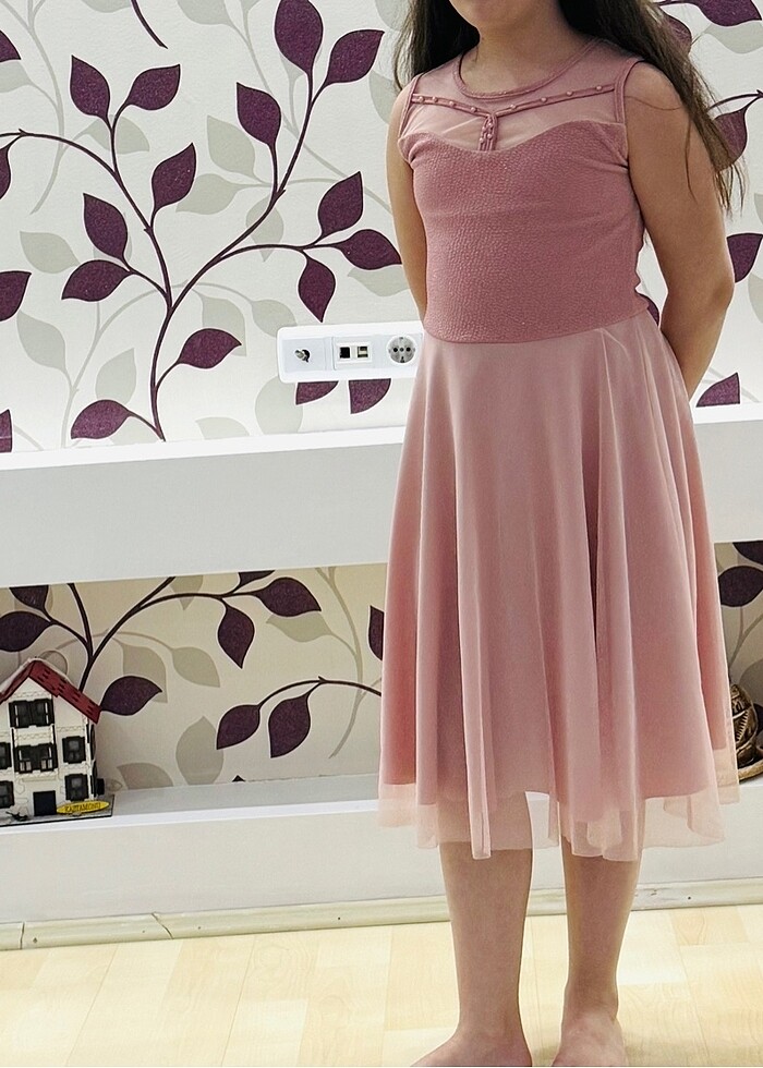 PUDRA 13-14 YAŞ UZUN ELBİSE - Görsel 5