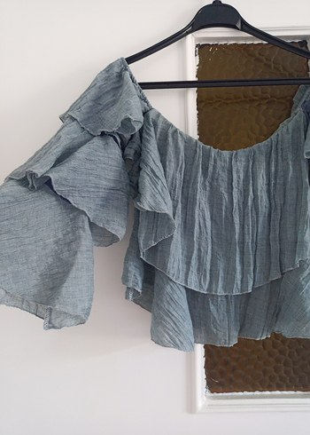 Gri Çiçek Desenli Bol  Mini Şort - Görsel 4