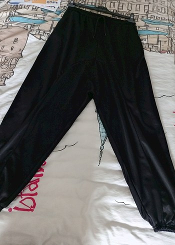 Siyah Rahat Kesim erkek eşofman altı - Görsel 6