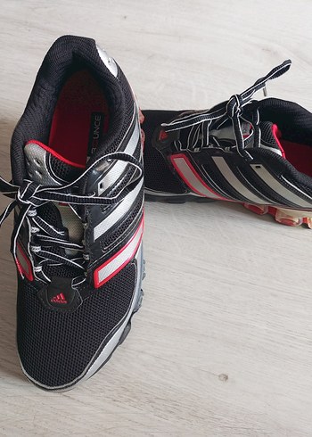 Erkek  Siyah Kırmızı Bağcıklı Spor Ayakkabı - Görsel 5