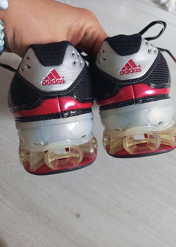 Erkek  Siyah Kırmızı Bağcıklı Spor Ayakkabı - Görsel 4