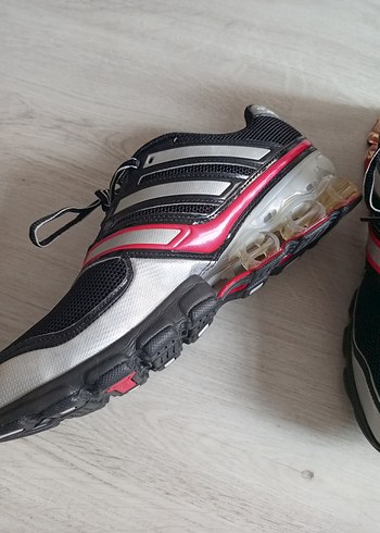 Erkek  Siyah Kırmızı Bağcıklı Spor Ayakkabı - Görsel 2