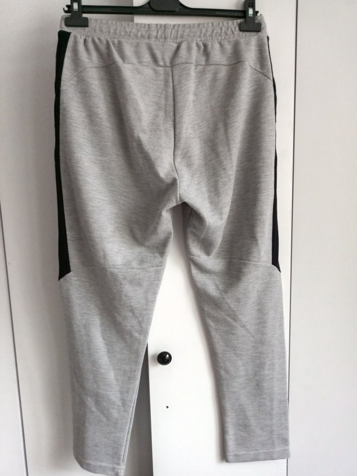 Gri Erkek Spor Rahat Kesim Eşofman Altı - Görsel 4