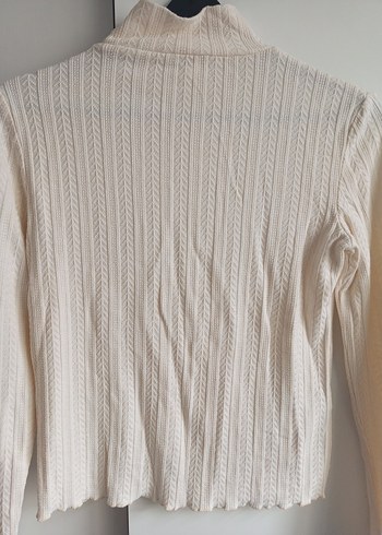 Beyaz Balıkçı Yaka Triko Kadın Kazak - Görsel 6