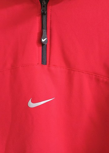 Kırmızı Yarım Fermuarlı Erkek Polar Sweatshirt - Görsel 3