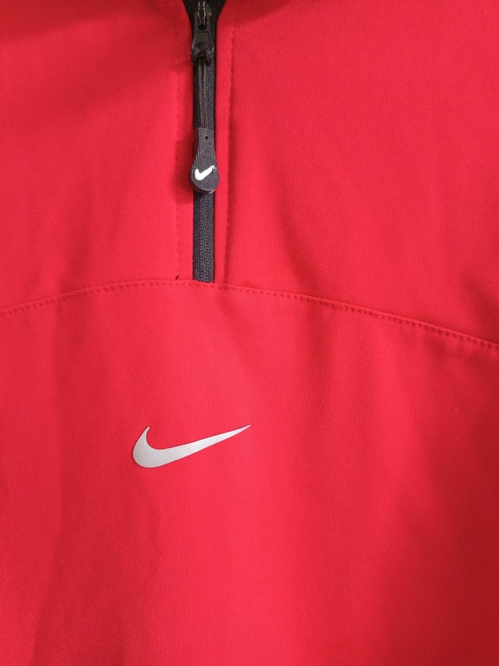 Kırmızı Yarım Fermuarlı Erkek Polar Sweatshirt - Görsel 3