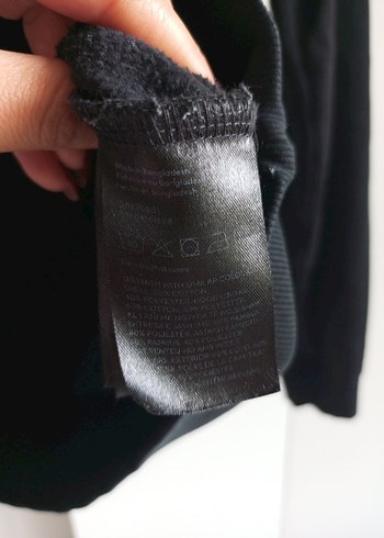 Siyah Kapüşonlu Rahat Kadın Sweatshirt - Görsel 3