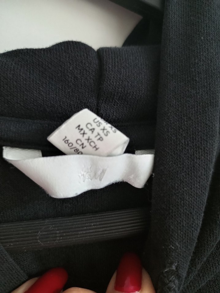 Siyah Kapüşonlu Rahat Kadın Sweatshirt - Görsel 4