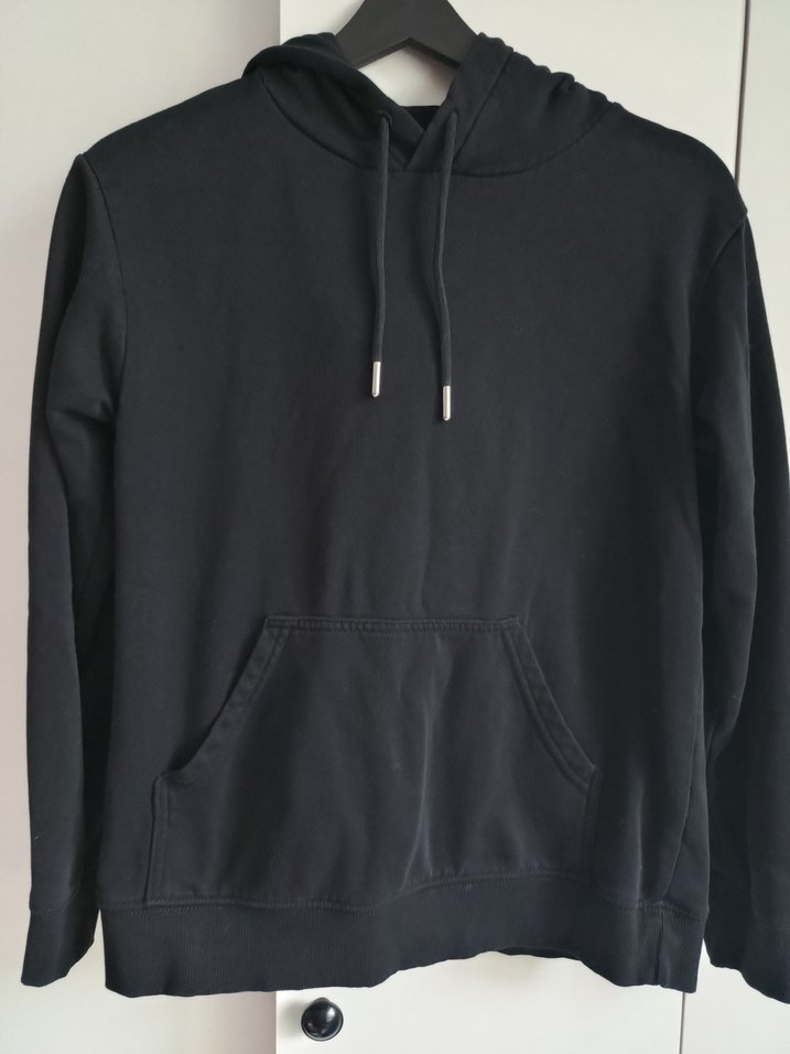 Siyah Kapüşonlu Rahat Kadın Sweatshirt - Görsel 2