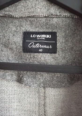 Gri Uzun Kadın Kaban - Görsel 4