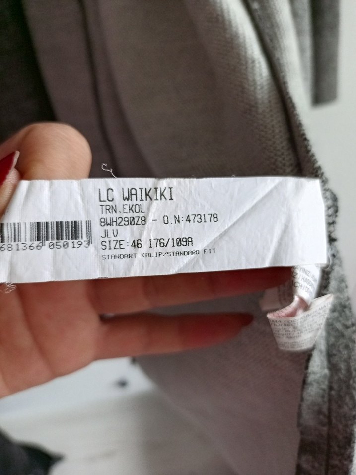 Gri Uzun Kadın Kaban - Görsel 5