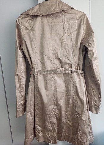 Bej Midi Kuşaklı Kadın Trençkot - Görsel 6