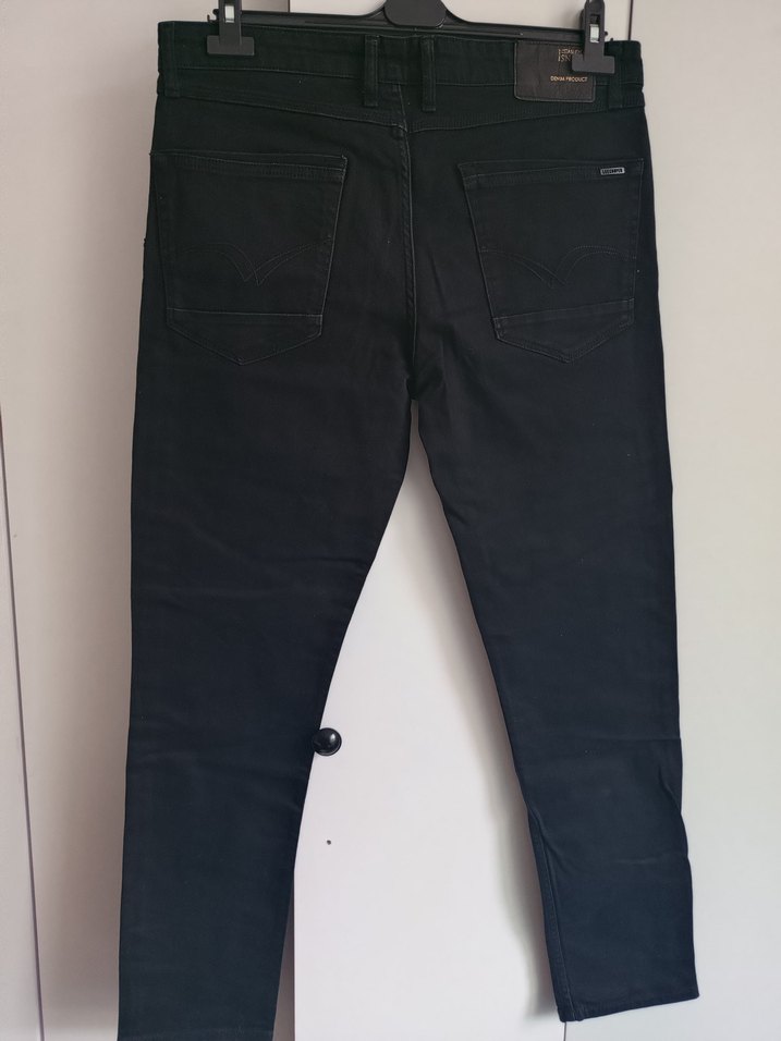 Siyah Belli Erkek Kot Pantolon - Görsel 4