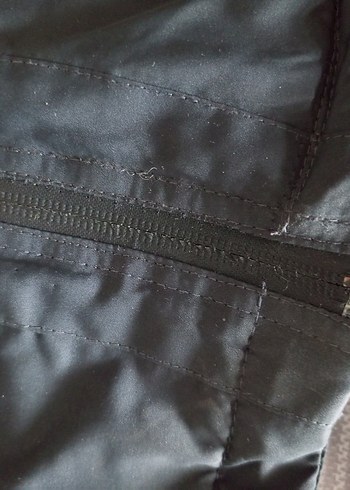 Siyah Fermuarlı Erkek Midi Mont - Görsel 8