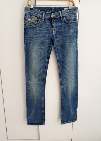 Diesel Kadin Mavi Kemerli Denim Jean