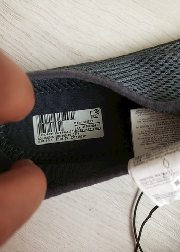 Gri Erkek Su Ayakkabısı Velcro Bantlı - Görsel 5