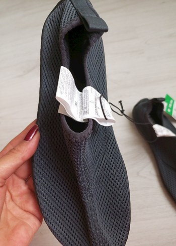 Gri Erkek Su Ayakkabısı Velcro Bantlı - Görsel 2