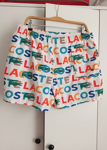 Lacoste Renkli Baskılı Mini Deniz Şortu - Görsel 4