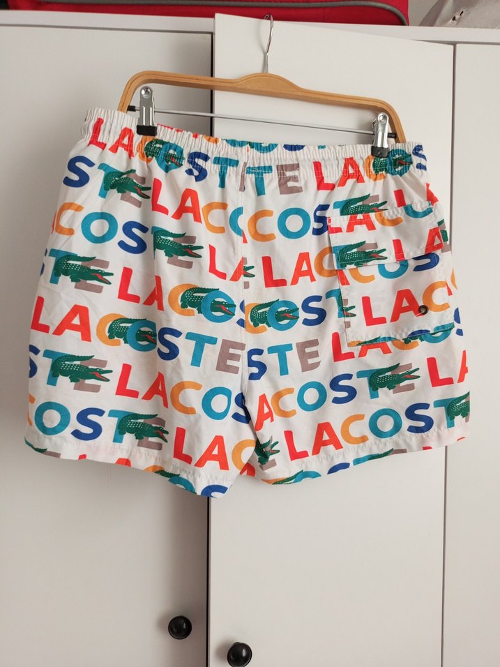 Lacoste Renkli Baskılı Mini Deniz Şortu - Görsel 4