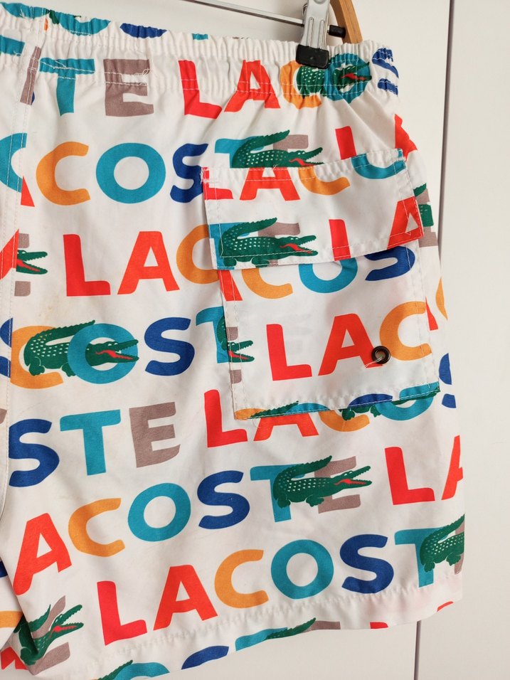 Lacoste Renkli Baskılı Mini Deniz Şortu - Görsel 5