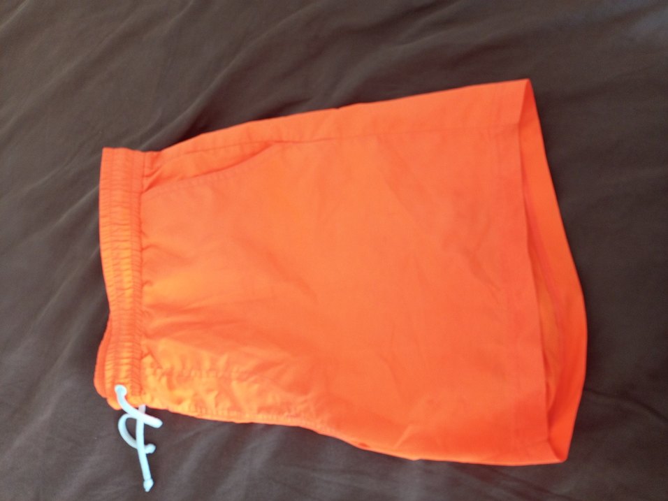 Turuncu Bel Detaylı Erkek Mini Şort - Görsel 2