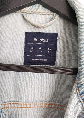 m Beden mavi Renk Düğmeli Mavi Kadın Denim Ceket