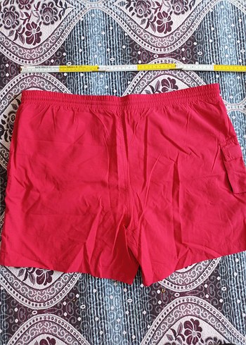 Kırmızı Kemerli Mini Erkek Deniz Şortu - Görsel 4